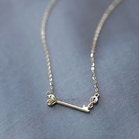 Simple Style Heart Shape Sterling Silver Plating 14k Gold Plated Pendant Necklace main image 1