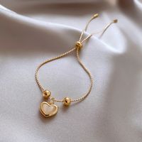 Classic Style Heart Shape Copper Plating Gold Plated Bracelets main image 5
