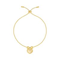 Classic Style Heart Shape Copper Plating Gold Plated Bracelets main image 2