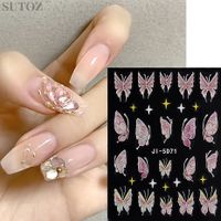Sweet Butterfly Plastic Nail Decoration Accessories 1 Piece sku image 3