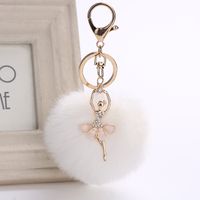 Sweet Human Metal Women's Bag Pendant Keychain sku image 4