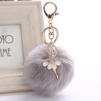 Sweet Human Metal Women's Bag Pendant Keychain sku image 5