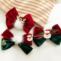 Classic Style Bow Knot Cloth Patchwork Hair Clip main image 3