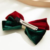 Classic Style Bow Knot Cloth Patchwork Hair Clip main image 4