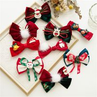 Classic Style Bow Knot Cloth Patchwork Hair Clip main image 6