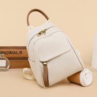 Solid Color Casual Travel Women's Backpack main image 5