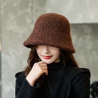 Women's Simple Style Solid Color Eaveless Bucket Hat main image 6
