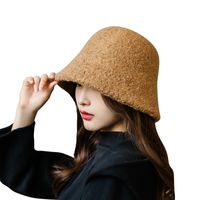 Women's Simple Style Solid Color Eaveless Bucket Hat main image 3
