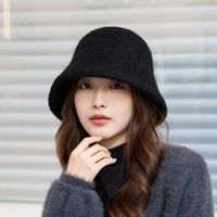 Women's Simple Style Solid Color Eaveless Bucket Hat sku image 1