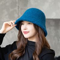 Women's Simple Style Solid Color Eaveless Bucket Hat sku image 3
