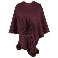 Women's Casual Simple Style Solid Color Polyester Shawl sku image 2