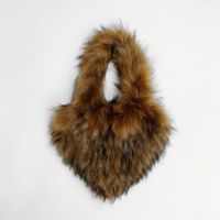 Women's Autumn&winter Artificial Wool Solid Color Streetwear Heart-shaped Magnetic Buckle Handbag main image 4