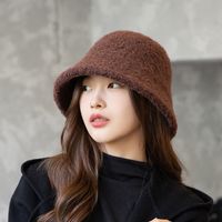 Women's Simple Style Solid Color Eaveless Bucket Hat sku image 2