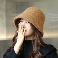 Women's Simple Style Solid Color Eaveless Bucket Hat sku image 6
