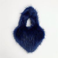 Women's Autumn&winter Artificial Wool Solid Color Streetwear Heart-shaped Magnetic Buckle Handbag sku image 4