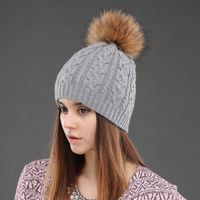 Women's Casual Simple Style Solid Color Eaveless Wool Cap main image 4