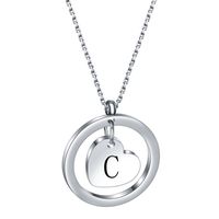 Style Simple Lettre Acier Inoxydable Acier Au Titane Placage Pendentif sku image 18