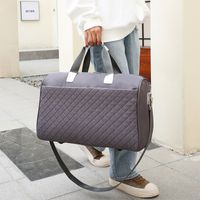 Unisex Streetwear Plaid Oxford Cloth Travel Bags main image 5
