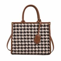 Women's All Seasons Pu Leather Printing Elegant Classic Style Square Zipper Shoulder Bag Tote Bag sku image 1