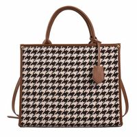 Women's All Seasons Pu Leather Printing Elegant Classic Style Square Zipper Shoulder Bag Tote Bag sku image 3