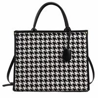 Women's All Seasons Pu Leather Printing Elegant Classic Style Square Zipper Shoulder Bag Tote Bag sku image 4