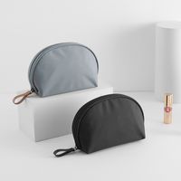 Basic Solid Color Nylon Oval Makeup Bags main image 1