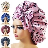 Women's Casual Simple Style Leopard Bowknot Eaveless Beanie Hat main image 6