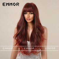 Women's Simple Style Party Street High Temperature Wire Bangs Long Curly Hair Wigs main image 2