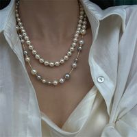 Simple Style Geometric Pearl Plating 18k Gold Plated Women's Necklace main image 1