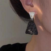1 Pair Retro Geometric Plating Copper Drop Earrings main image 2