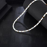 Simple Style Round 304 Stainless Steel Natural Stone 18K Gold Plated Necklace In Bulk main image 4