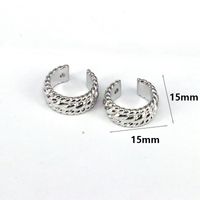 1 Paire Élégant Vêtement De Rue Géométrique Placage Incruster Le Cuivre Perles Artificielles Zircon Plaqué Or 18k Boucles D'oreilles sku image 4