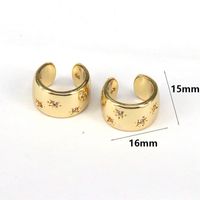 1 Pair Elegant Streetwear Geometric Plating Inlay Copper Artificial Pearls Zircon 18k Gold Plated Ear Studs sku image 1