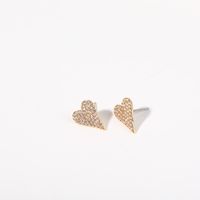 1 Pair Casual Simple Style Heart Shape Plating Copper Copper Ear Studs main image 4