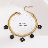 Wholesale Vintage Style Flower Stainless Steel Bracelets main image 2