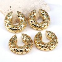 1 Piece Simple Style Heart Shape Plating Hollow Out Copper 18k Gold Plated Ear Cuffs main image 5