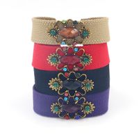 Elegant Streetwear Geometric Artificial Gemstones Alloy Polyester Women's Bracelets main image 2