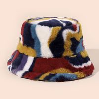 Unisex Strassenmode Farbblock Flache Traufen Bucket Hat main image 6