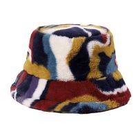 Unisex Streetwear Color Block Flat Eaves Bucket Hat main image 2