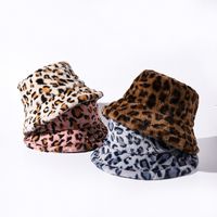 Unisex Streetwear Leopard Flat Eaves Bucket Hat main image 1