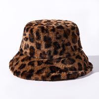 Unisex Streetwear Leopard Flat Eaves Bucket Hat sku image 3