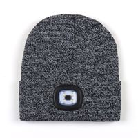 Unisex Basic Color Block Eaveless Wool Cap sku image 2