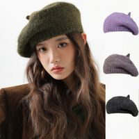 Women's Elegant Basic Solid Color Eaveless Beret Hat main image 2