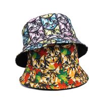 Women's Streetwear Animal Printing Big Eaves Bucket Hat main image 5
