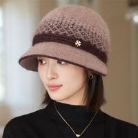 Women's Elegant Basic Solid Color Big Eaves Bucket Hat main image 5