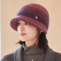 Women's Elegant Basic Solid Color Big Eaves Bucket Hat sku image 3