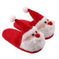 Kid's Casual Santa Claus Round Toe Cotton Slippers sku image 4