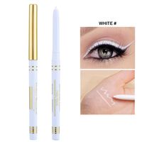 Casual White Black Solid Color Plastic Eyeliner sku image 1