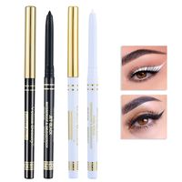 Casual White Black Solid Color Plastic Eyeliner main image 1