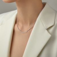 Modern Style Simple Style Solid Color Alloy Chain Women's Necklace main image 1
